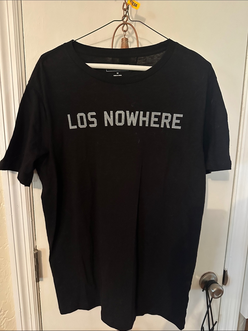 Adam Levine Collection Black "LOS NOWHERE" Short Sleeve Tee
